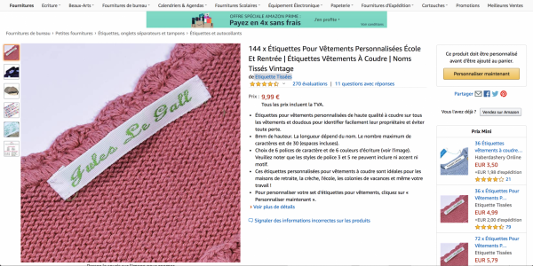 amazon personnalisation