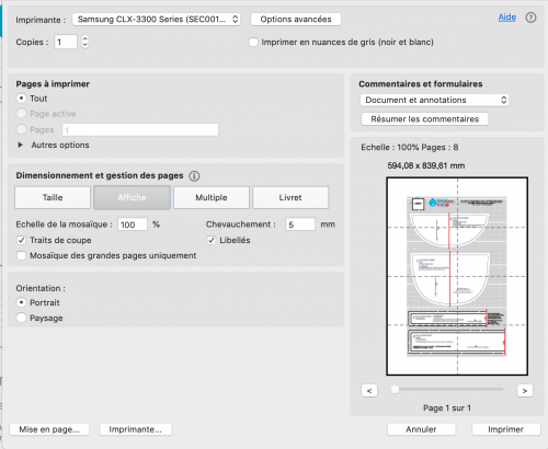 capture ecran - impression